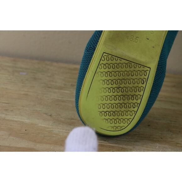 Rothy's Flats Womens 8.5 Round Toe Ballet Flats Green Blue Slip Ons Shoes - Picture 9 of 10